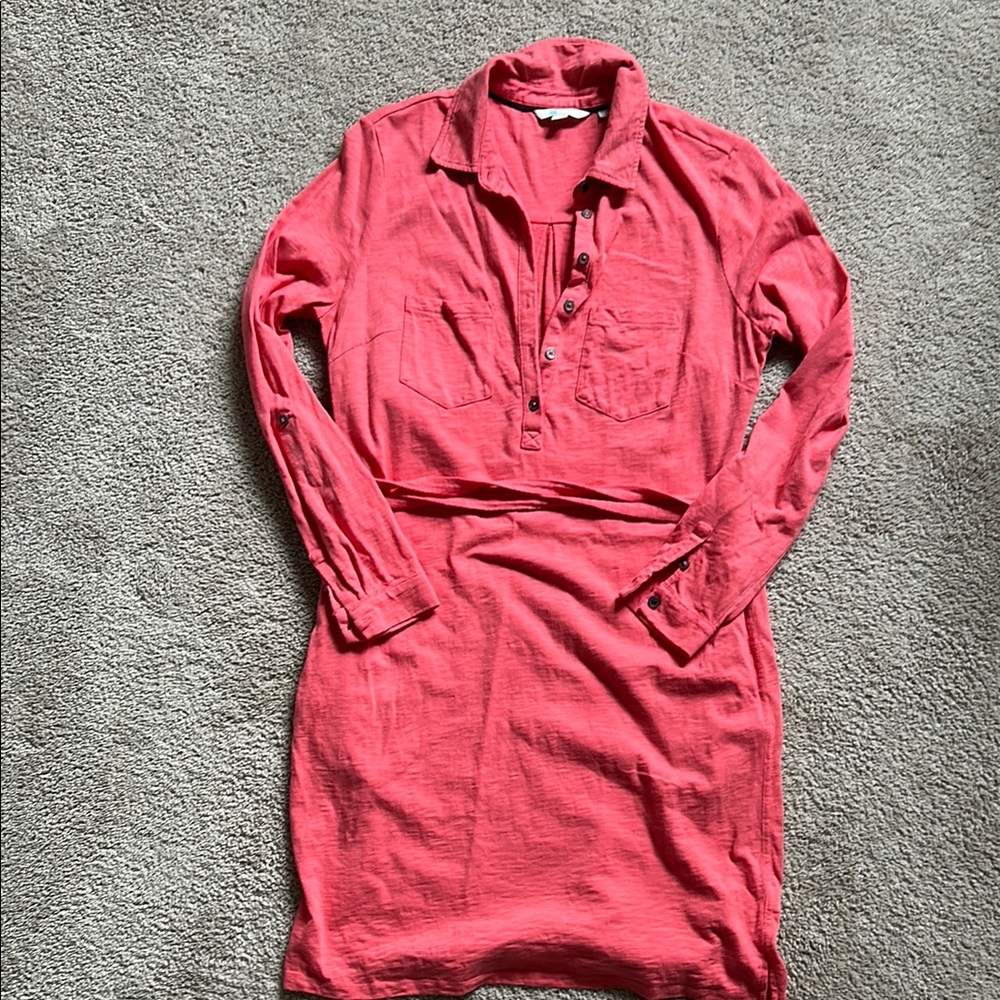 Boden Vibrant Pink Shirt Dress